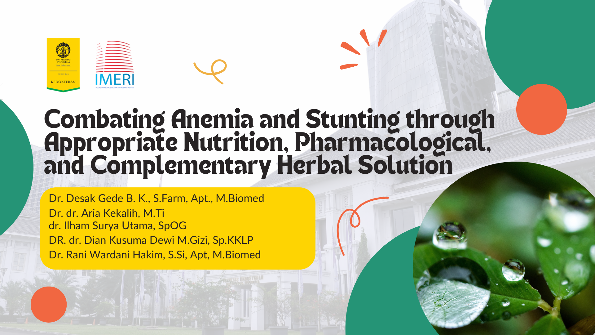Combating Anemia and Stunting Through Appropriate Nutrition, Pharmacological, and Complementary Herbal Solution Pham202